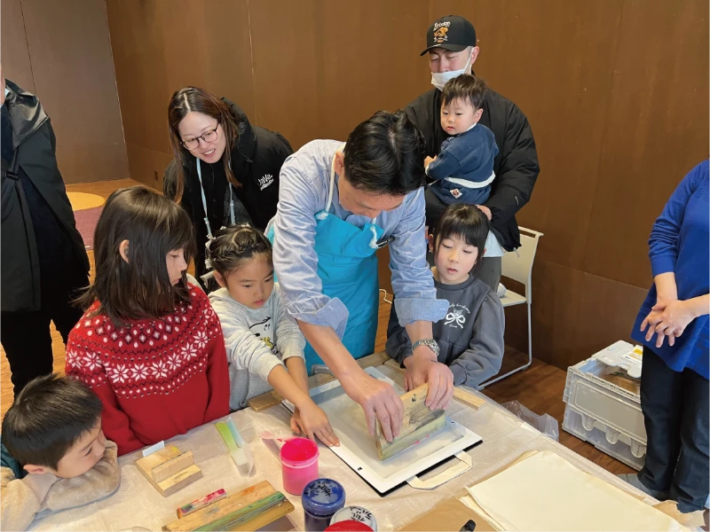 MiScreen a4ワークショップ_シルクスクリーン印刷